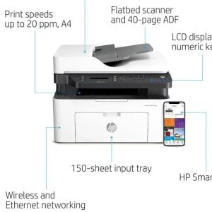 پرینتر چند کاره لیزری اچ پی مدل HP Laser MFP 137FNW
